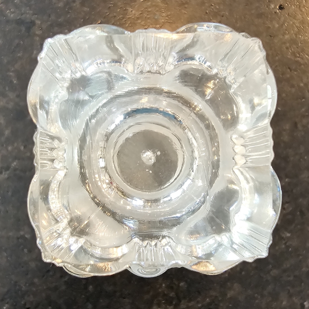 Vintage '30s-40s MCM Fostoria Sunray hand blown glass "Rye" decanter - Picture 3 of 16